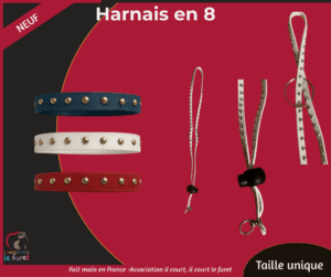 Harnais en 8 pour furet