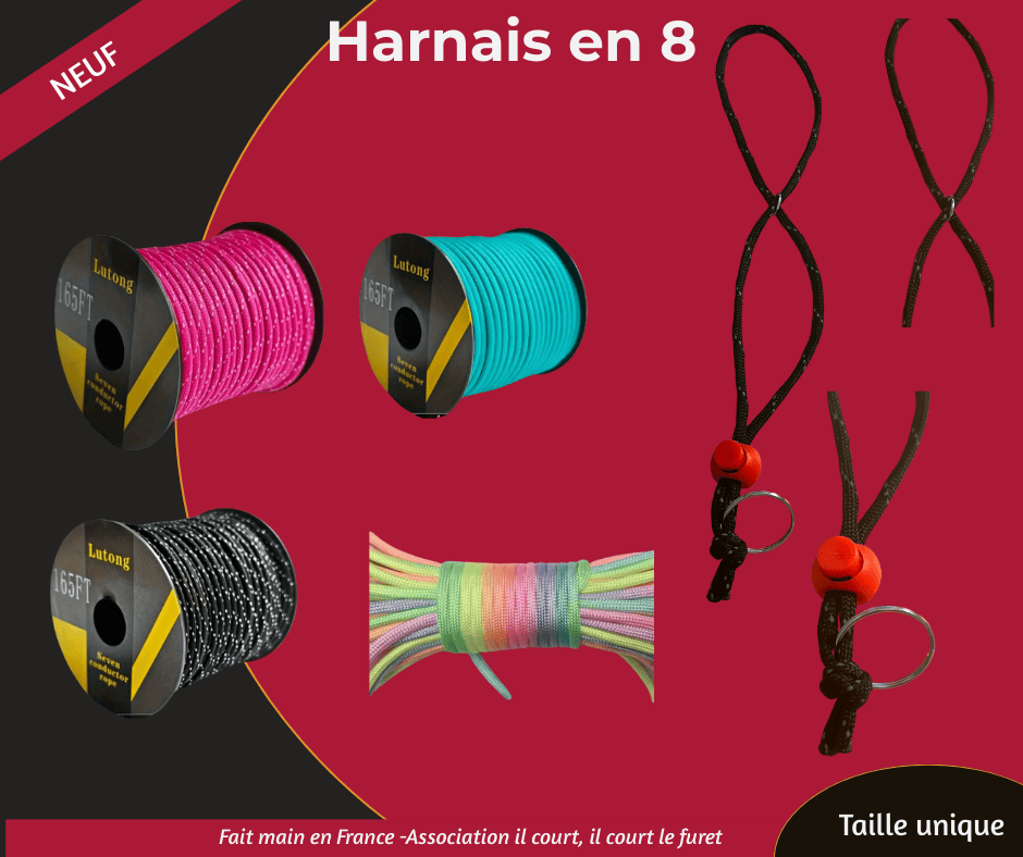 Harnais en 8 pour furet – Image 3