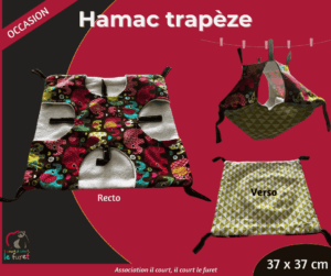 Hamac Trapeze Elephants pour furet