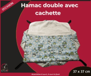 Hamac double avec pochette bleu Totoro