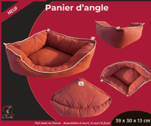 Panier/canapé d&rsquo;angle Sophie