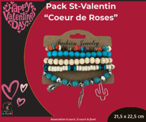 Pack Saint-Valentin Coeur de Roses