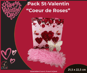 Pack Saint-Valentin Coeur de Roses